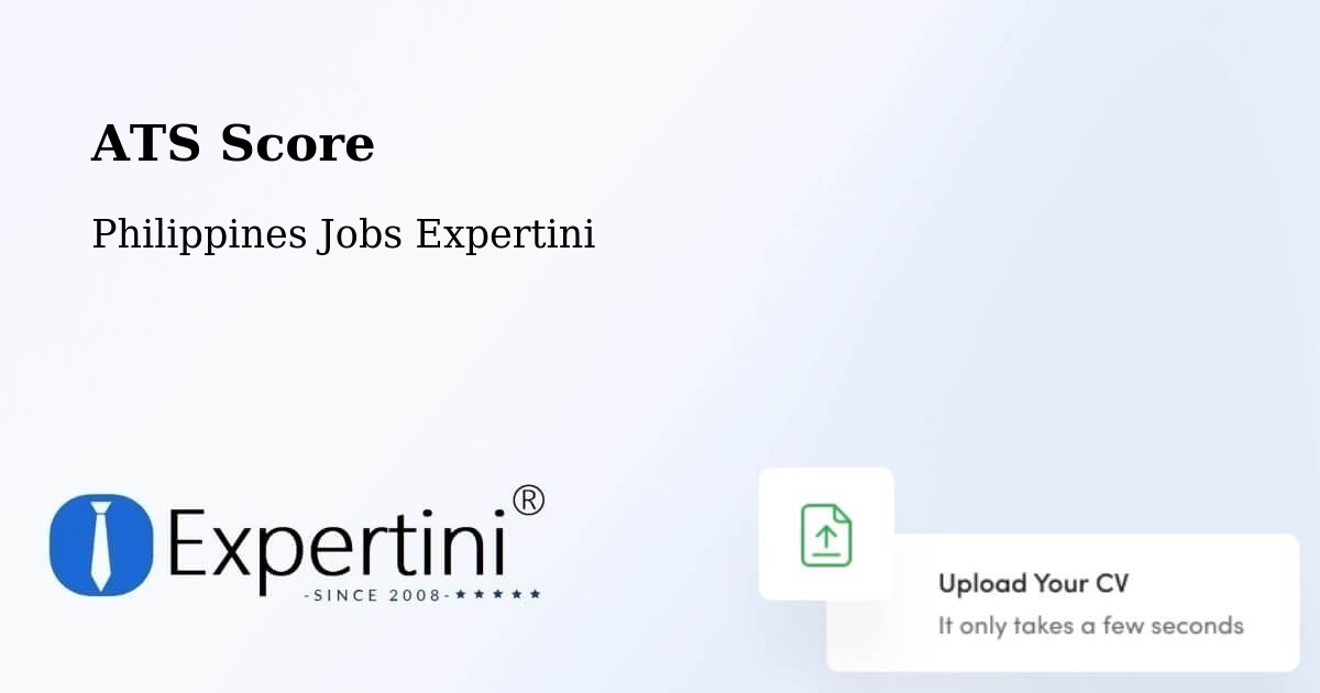 ATS Score - Philippines Jobs Expertini