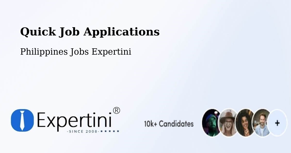 Quick Job Applications - Philippines Jobs Expertini